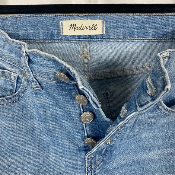 Madewell 9” High Rise Skinny Crop Jeans Button Front Edition - Picture 8 of 14